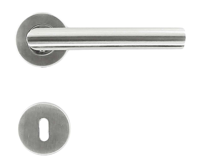 Poignée de porte rond inox plus Belluno B 19mm-13cm 