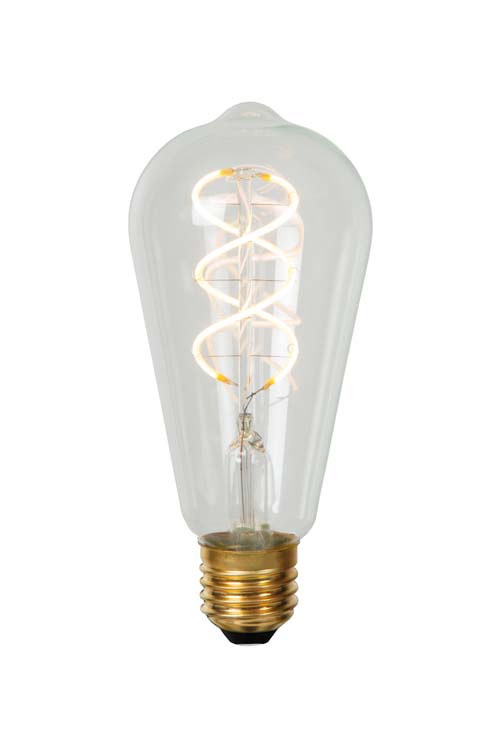 ST64 - Ampoule filament - Ø 6,4 cm - LED Dim. - E27 - 1x4,9W 2700K - Transparent