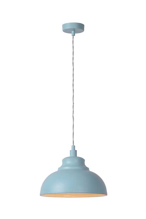 Lucide ISLA - Hanglamp - Ø 29 cm - E14 - Pastel blauw