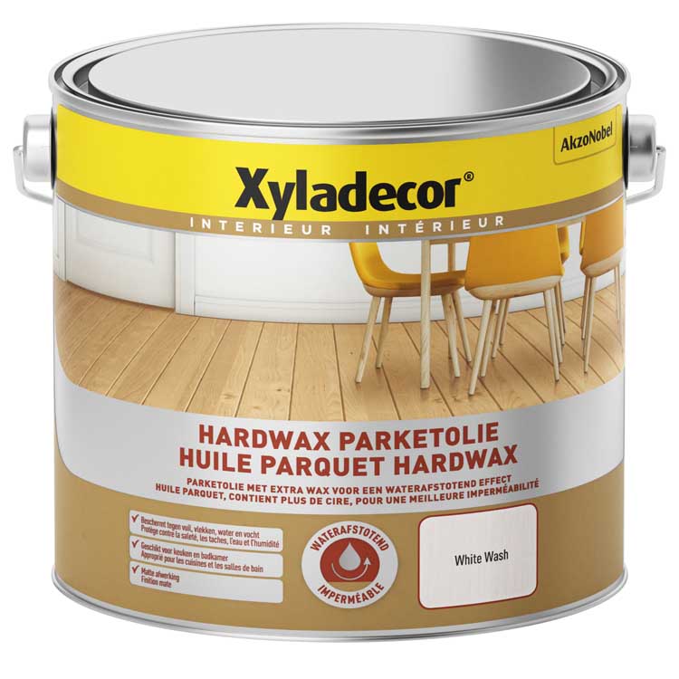 Xyladecor hardwax parketolie mat 2,5L white wash