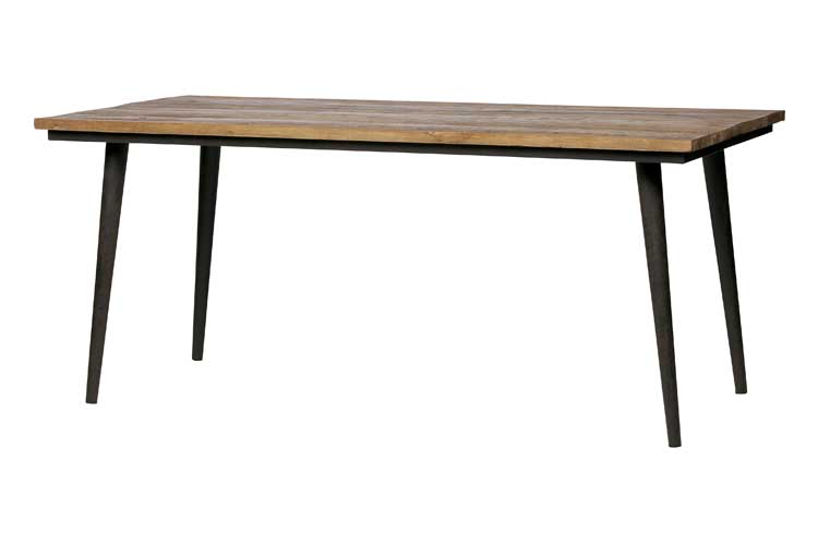 Guild Tafel Naturel Met Zwart Onderstel 220x90