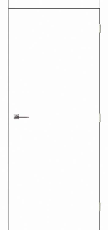 Bloc-porte Prof 78x201.5cm Palladium Blanc 155-180mm Droite