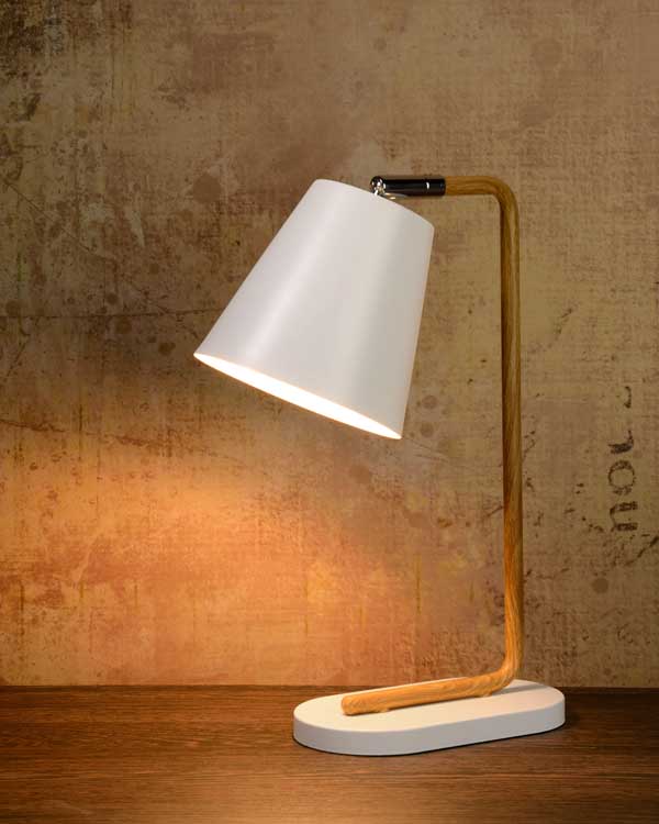 Lucide CONA - Lampe de table - E14 - Blanc
