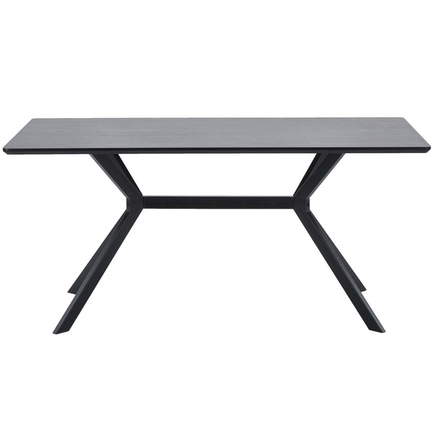 Tafel Tim uit MDF rechthoekig zwart 200x90cm