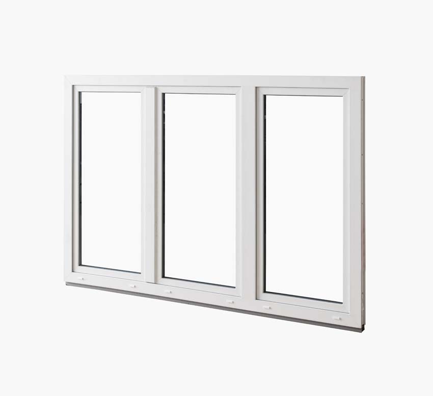 3-VAN Châssis oscillo-battante+fixe pvc Elegant blanc B2100xH1400 mm