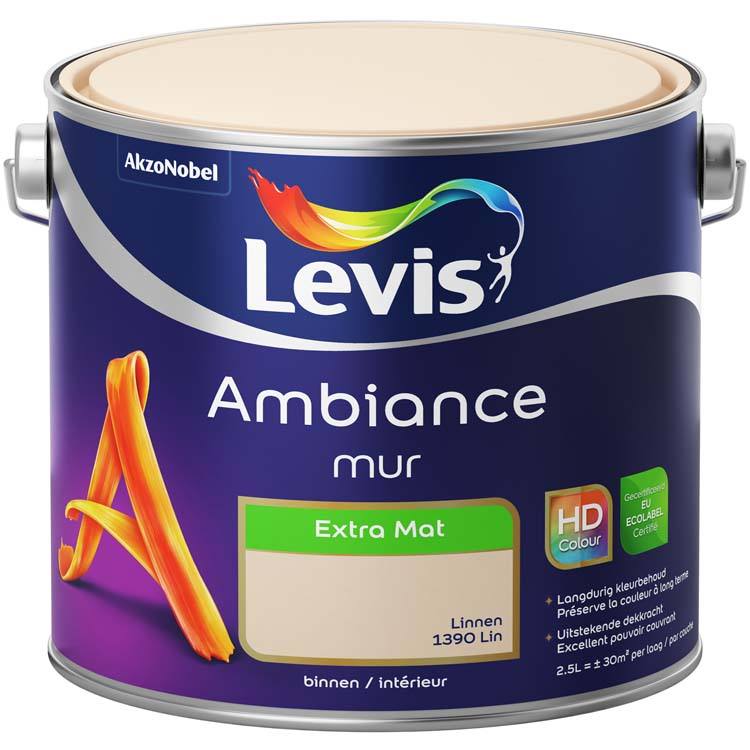 Levis Ambiance peinture murale extra mat 2,5l lin