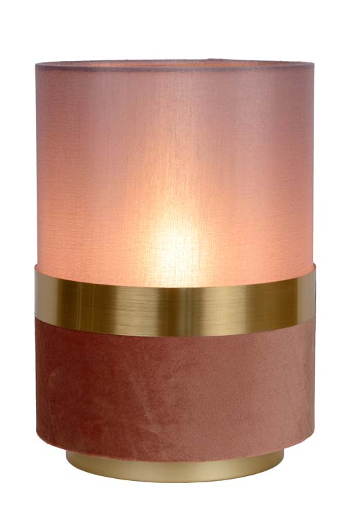 Tafellamp - Ø 15 cm - 1xE14 - Roze
