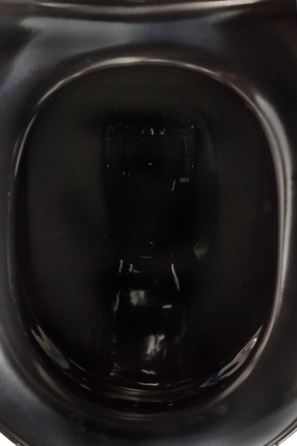 Hangtoilet Gary zwart verkort rimless + toiletbril softclose