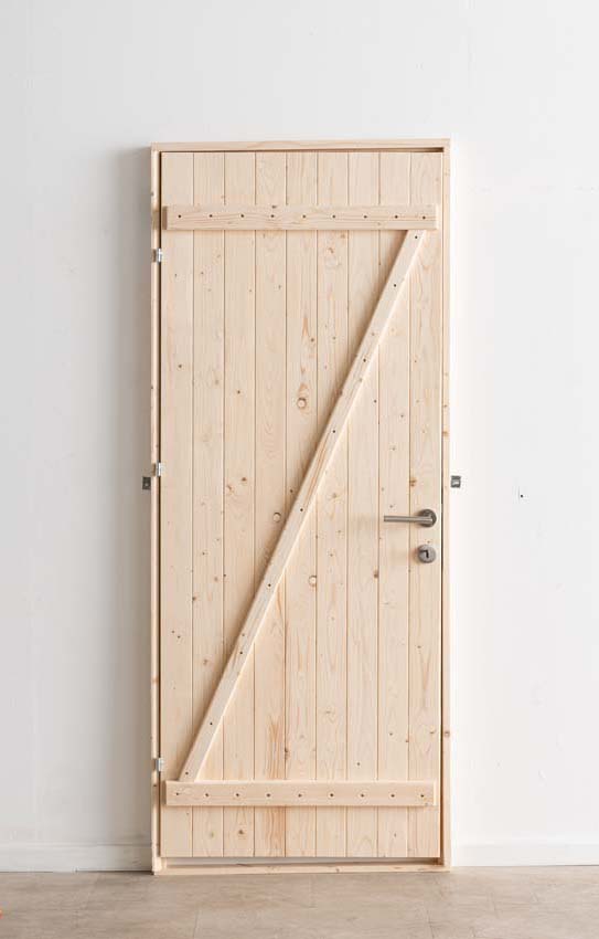 Porte extérieure en bois Codru L 845 x H 2060 mm D