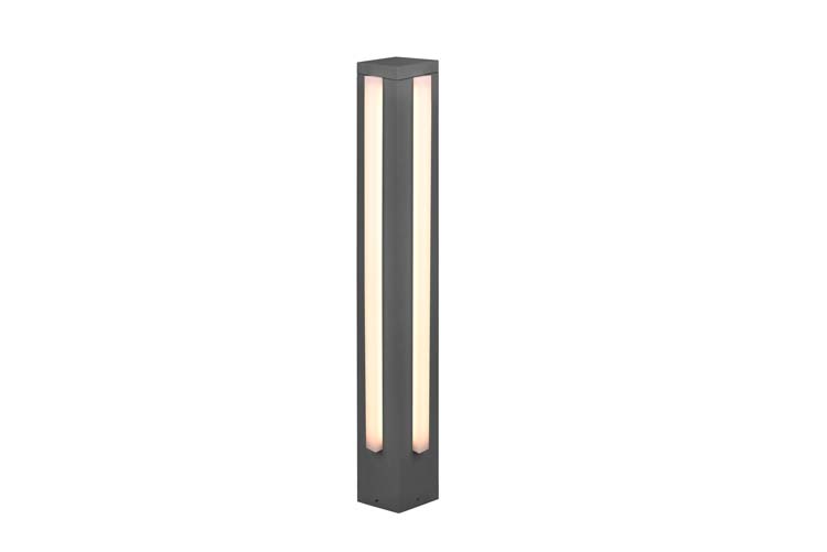 Buitenverlichting LED paal antraciet H80cm 20W 2000LM IP54