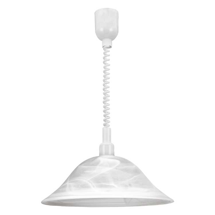 Eglo ALESSANDRA - Lampe suspendue - E27 -1x60W - Blanc