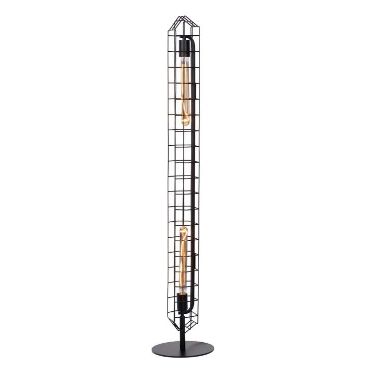 LATTICE Lampadaire E27/40W Noir