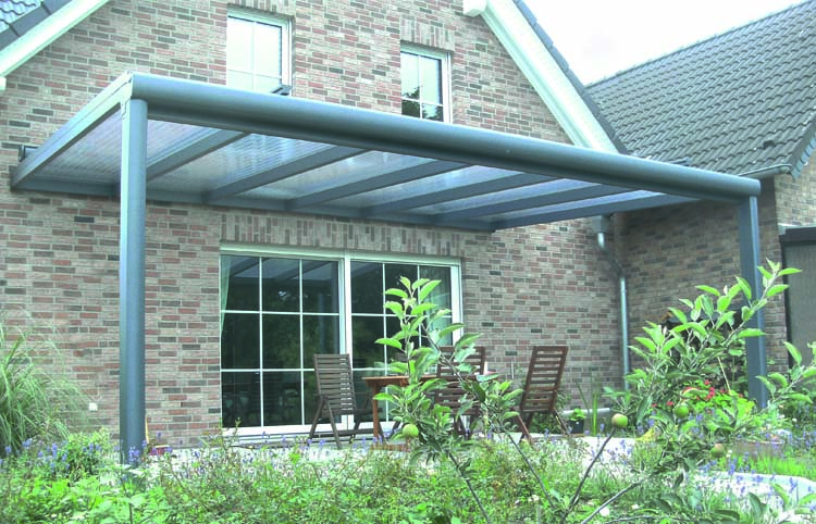 Toiture de terrasse Skyline anthracite B 9000 x D 4500 mm