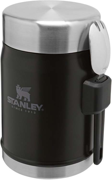 Stanley legendary food jar + spork 0.4l black