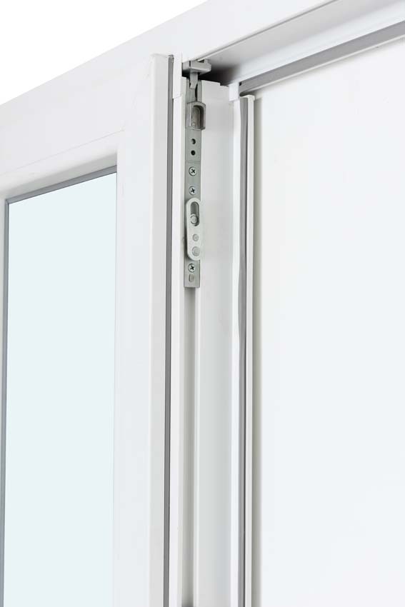 1 VL draaikiepraam pvc budget Stabilotec wit mat glas rechts MW