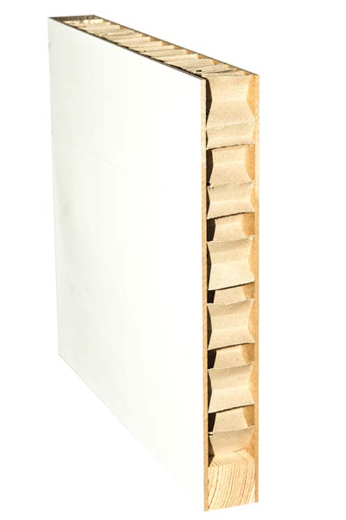 Complete schilderdeur honingraat 880mm vlak 201.5cm - brede kast 40cm