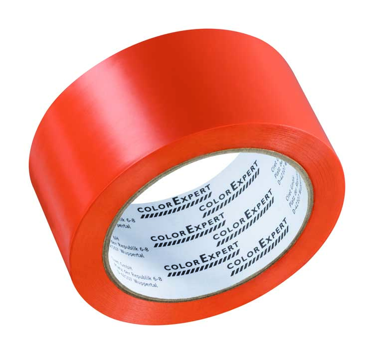 PVC tape glad 50mmx33m oranje