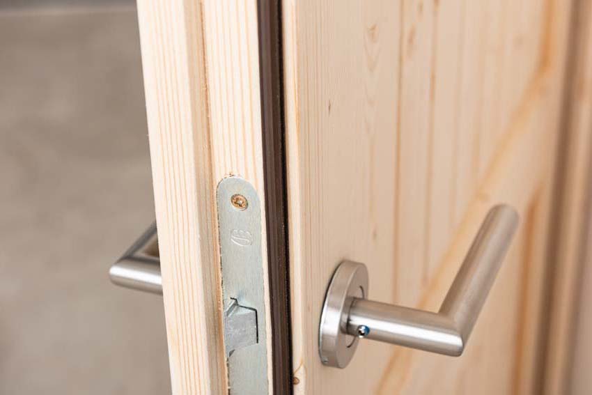 Porte extérieure en bois Sorin L 980 x H 1980 mm D