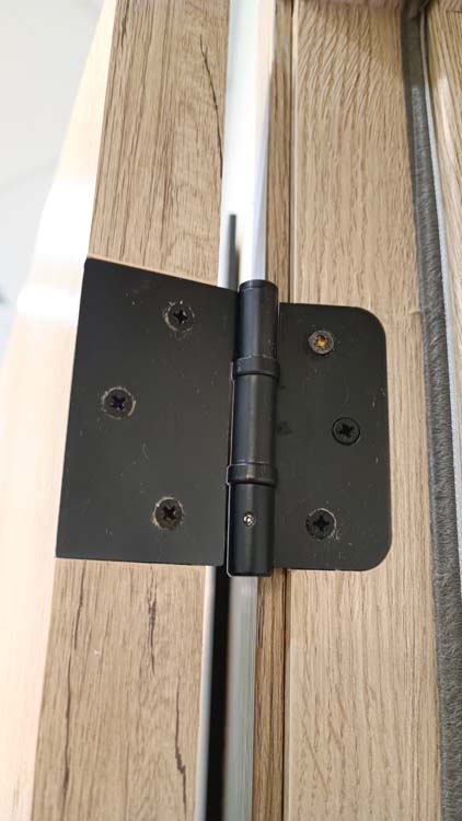 Complete deur tube 78cm rw oak planken 4500 mat glas+zw.kast 201.5cm