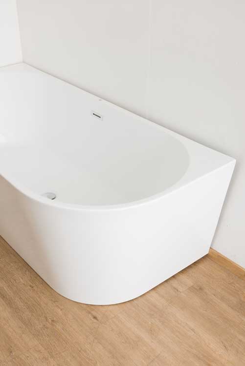 Baignoire d'angle Bottega gauche 180x80x58cm blanc