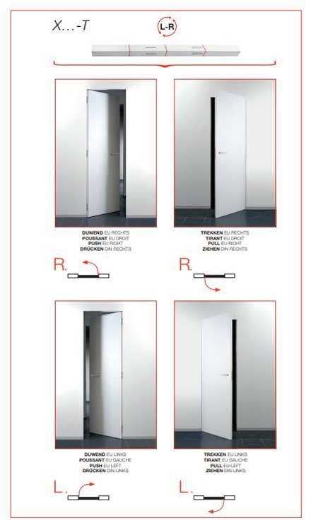 Binnendeur Xinnix X40 Kit + deurblad 63x201.5cm