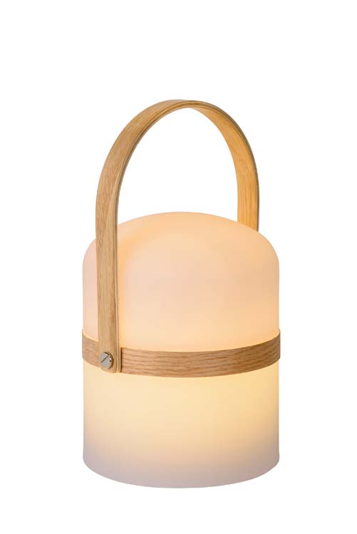 Lucide JOE - Lampe de table Extérieur - Ø 14,5 cm - LED Dim. - 1x3W 2800K - IP44 - Blanc