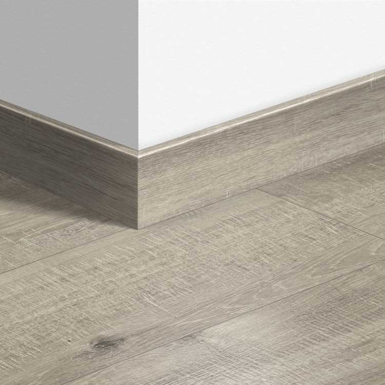 Plinthe parquet Quick-Step 14 x 77 x 2400 mm Chêne raboté gris