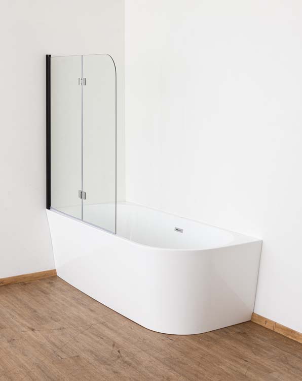 Baignoire d'angle Bottega gauche 180x80x58cm blanc