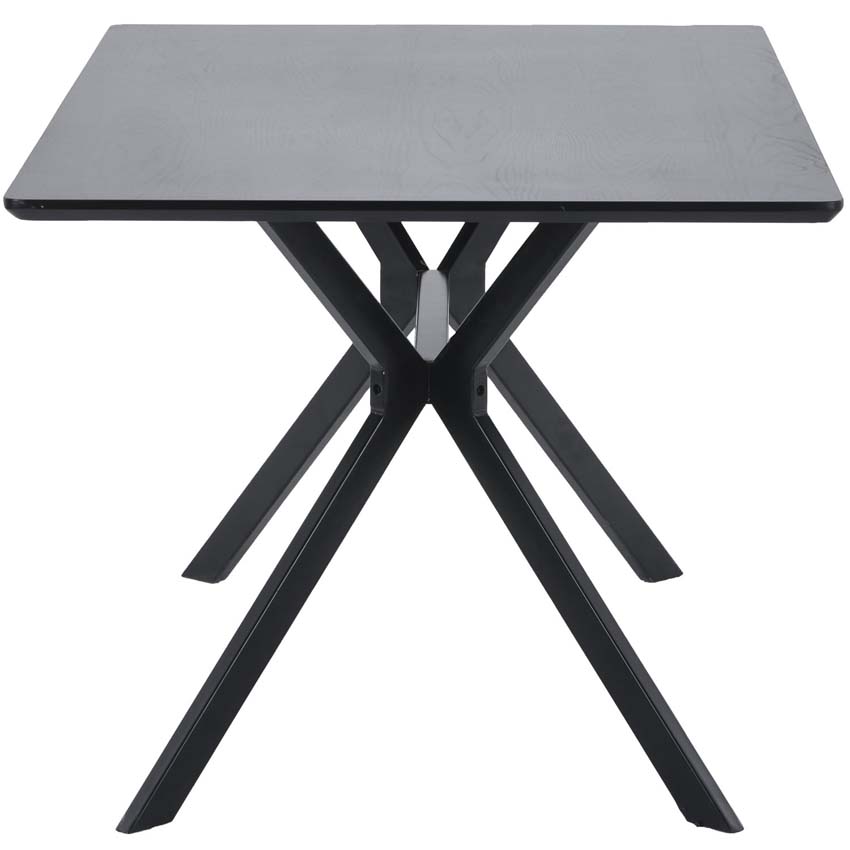 Table Tim en MDF rectangulaire noire 200x90cm