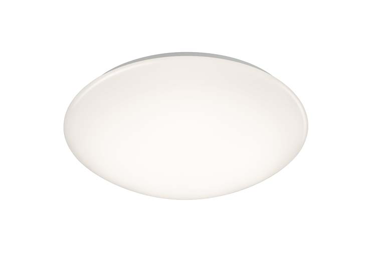 Plafonnière blanc avec détecteur IP44 + 12W LED/ 3000K/ 1100LM D27cm