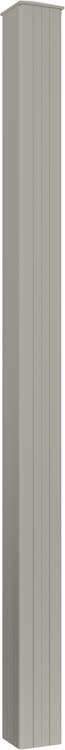 Poteau aluminium soie gris à ancrer 15x15x250cm