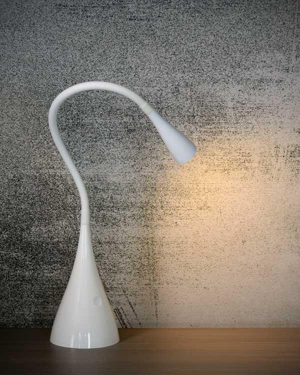 Lucide ZOZY - Lampe de bureau - Ø 20 cm - LED Dim. - 1x3W 3000K - Blanc
