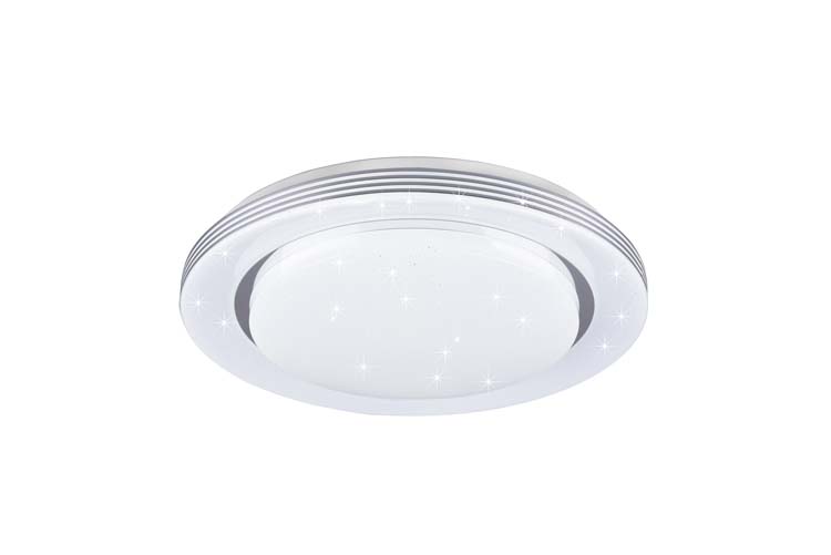 Plafonnier LED blanc cristal H7cm 22W 2200LM 3000-6000K