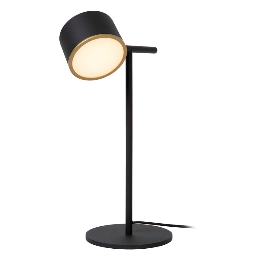 Lucide GIAN - Lampe de table - LED Dim. - 1x9W 2700K - Noir