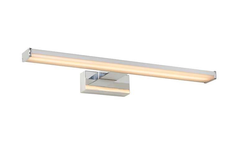 Spiegellamp Badkamer - LED - 1x8W 3000K - IP44 - Mat chroom