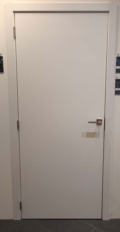 Complete deur honing uran white 83x201.5cm + witte deurkast 40 cm