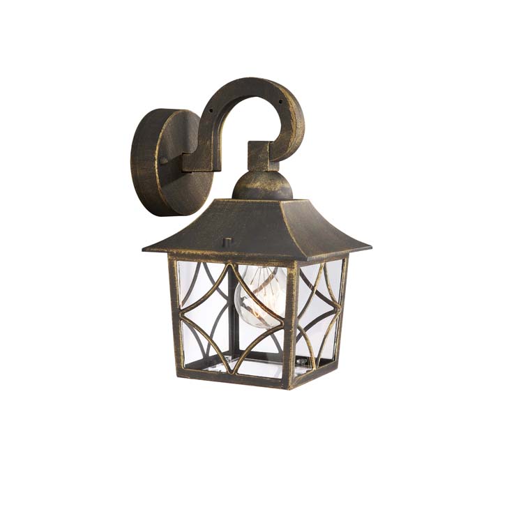 Wandlamp voor buiten alu zwart H28,6CM