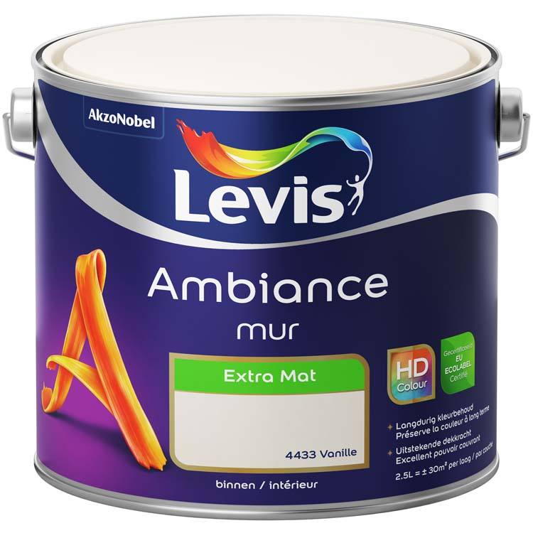Levis peinture Ambiance Mur Extra Mat 2,5l vanille