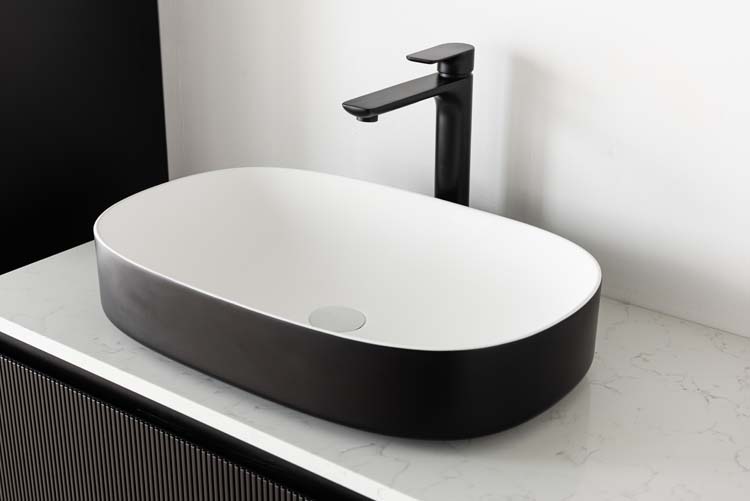 Meuble de salle de bain Windsor noir mat 1200 mm