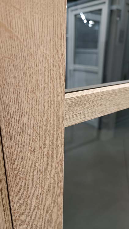 Complete deur pro steel look RW Oak 3R fumé 83x201.5cm Rechts