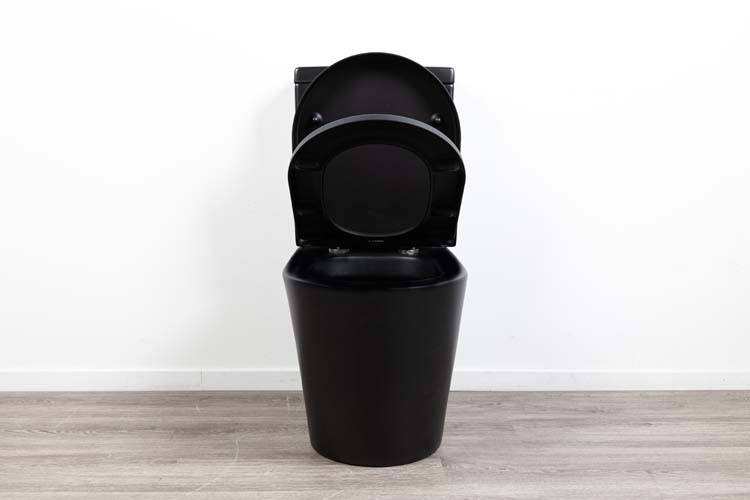 Toilette Zeke siège soft-close inclus noir mat sans bride