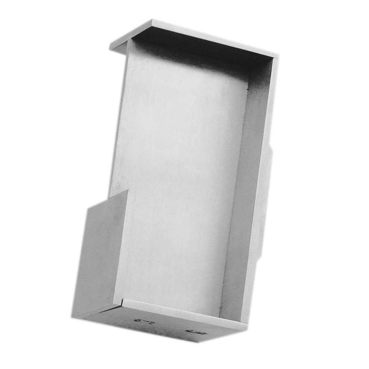 Coquille de porte carré massif 43mm inox plus /pièce