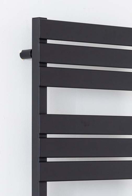 Radiateur électrique Damian avec soufflerie 145 x 55 cm noir 2000w