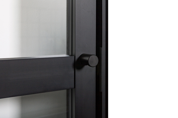 Porte intérieure en métal Alu Glass Tily Gauche + cadre de porte