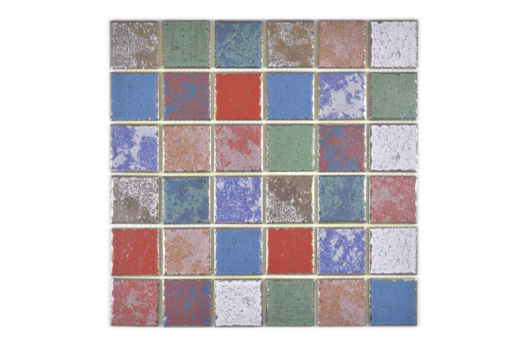 Mosaïque retro cubis multicolor 31,6 x 31,6 cm