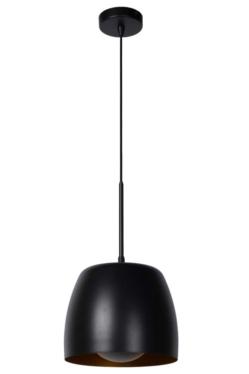 Lucide NOLAN - Hanglamp - Ø 24 cm - 1xE27 - Zwart