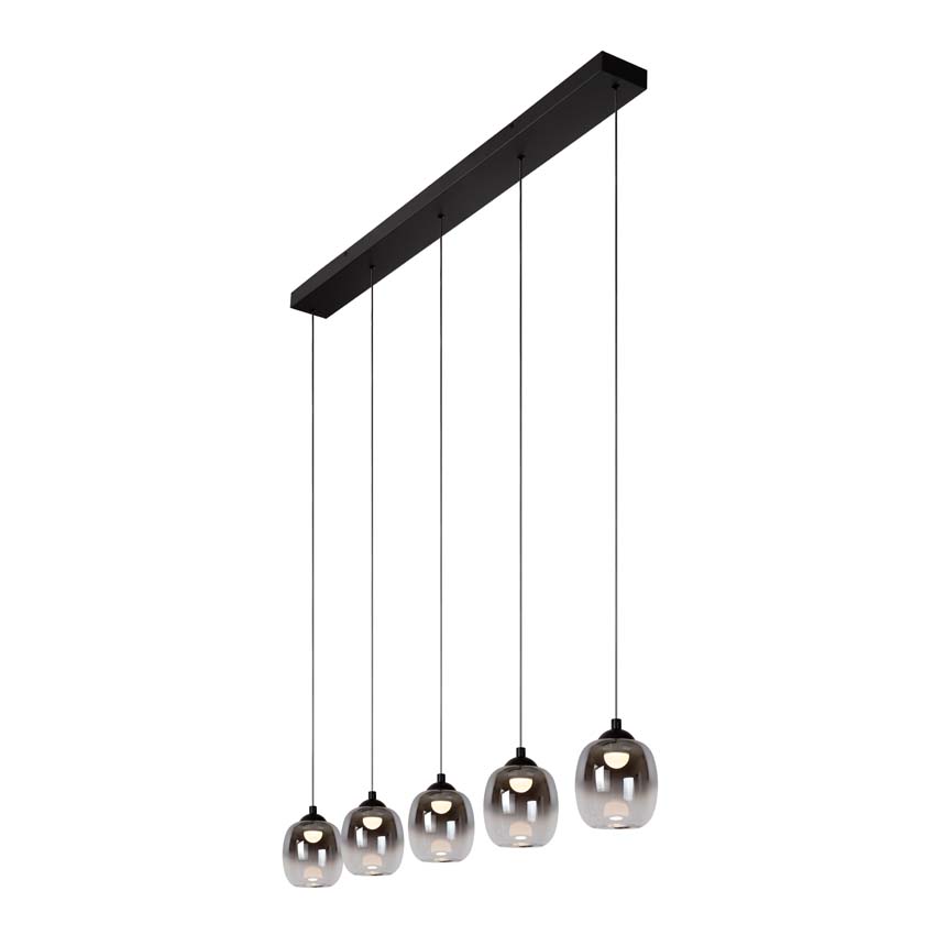 Lucide TAMINO - Suspension - LED Dim. - 5x5,6W 3000K - Noir