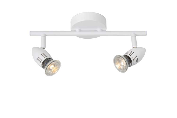 CARO-LED Applique 2xGU10/5W L32 H12.5 W10cm Blanc