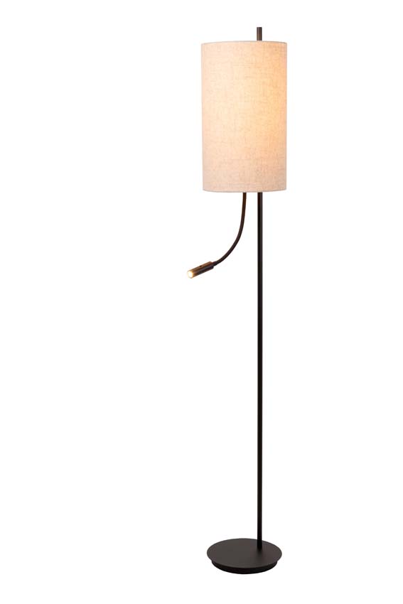 Lucide MAGIC - Lampadaire - Ø 24 cm - 1xE27 - Noir