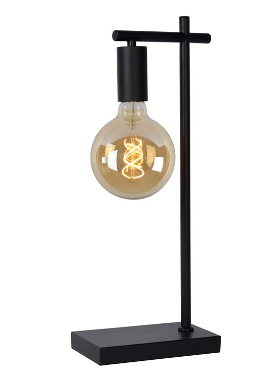 Lampe de table noir excl lampe LED possible E27